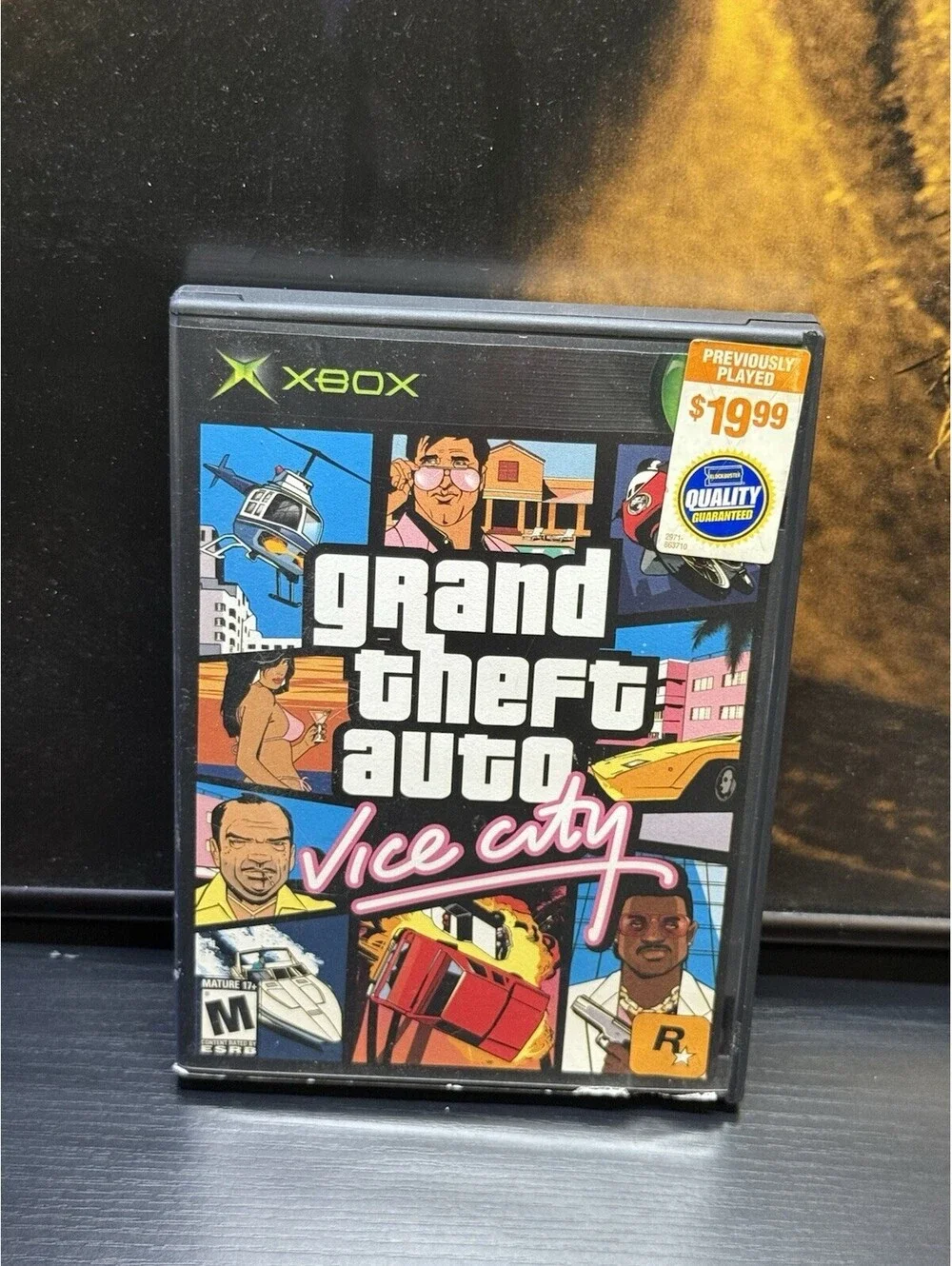 Grand Theft Auto: Vice City Microsoft Xbox Blockbuster Original Rare Tested Work